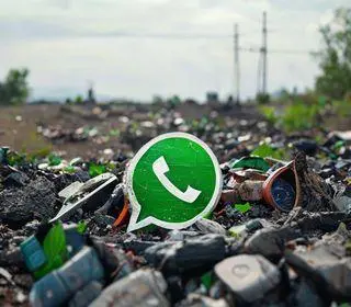 WhatsApp para denúncias de descarte irregular de lixo