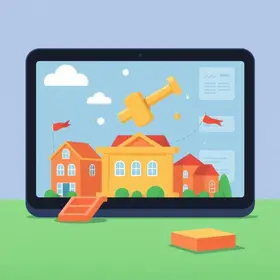 dados sobre terrenos e imóveis de leilão