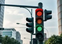 semáforo com onda verde