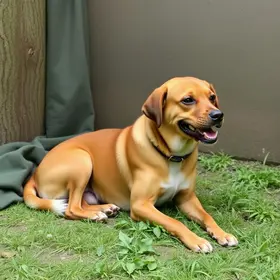 cão com possível envenenamento