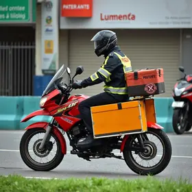 motociclista de aplicativo