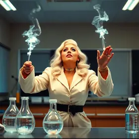 performance de Lady Gaga na química