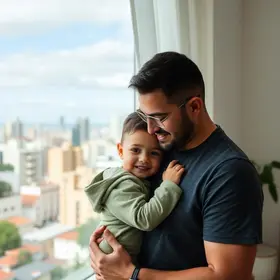 história de pai e filho adotivo