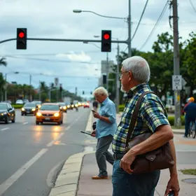 pedestres acima de 60 anos