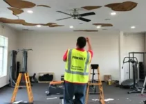 danos em ginásio reformado